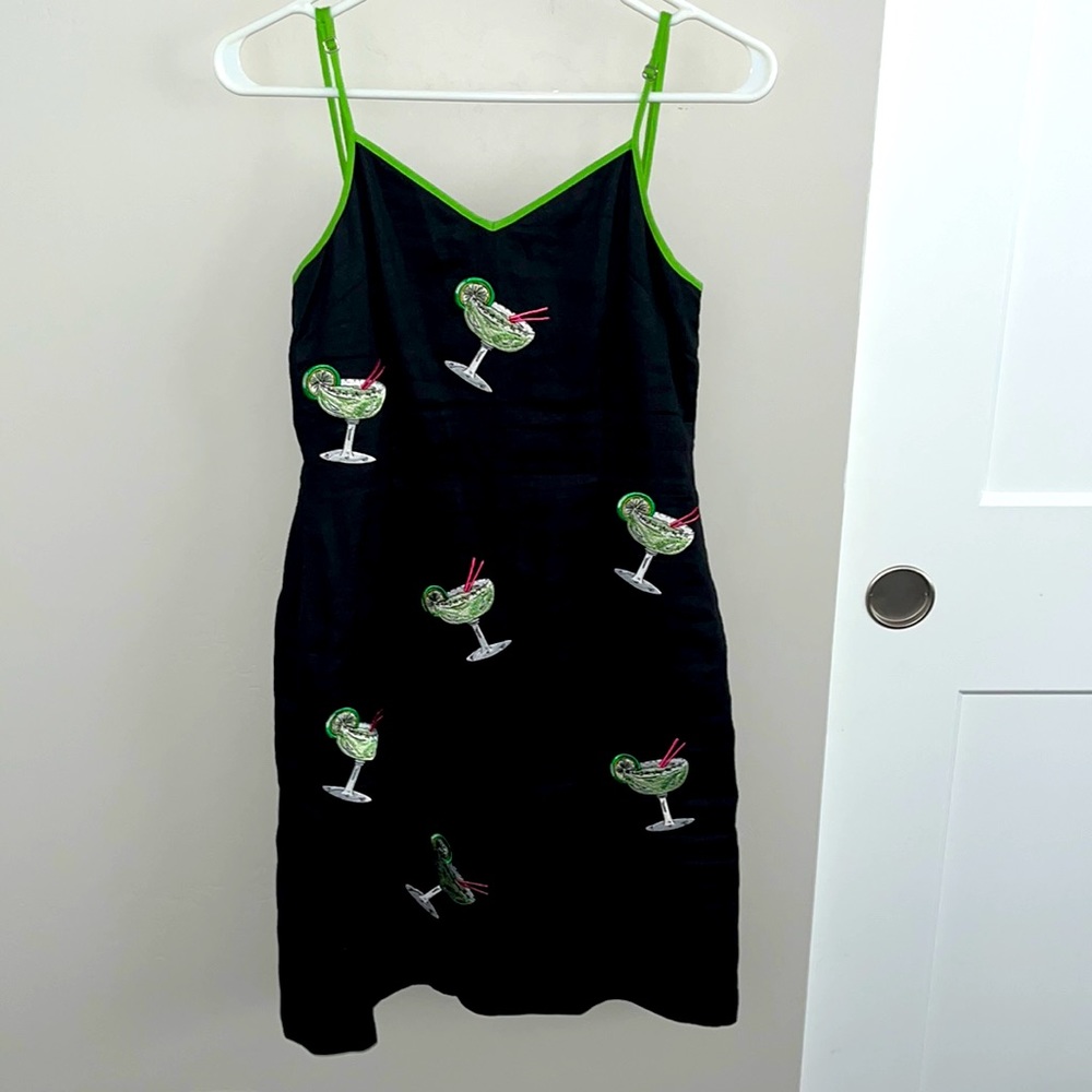 New York Southampton Black Margarita Cocktail Dress by CJ Laing